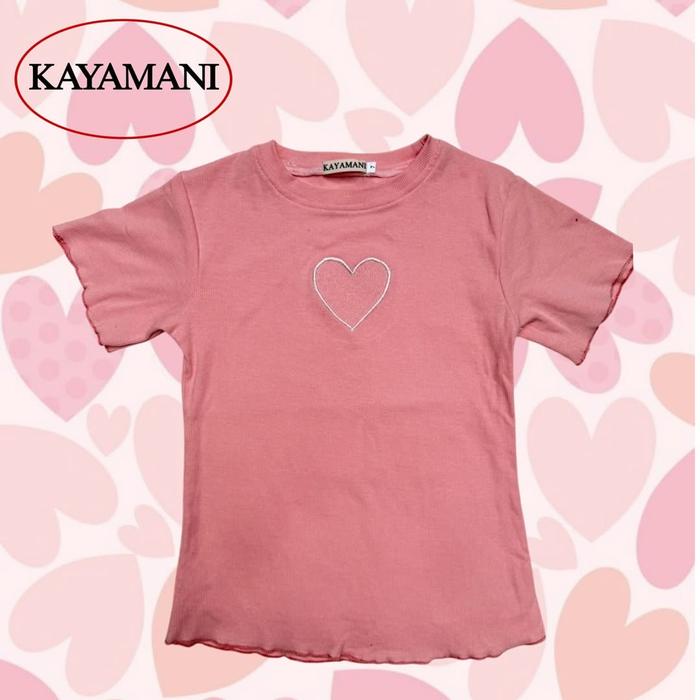 Gambar Rugers By Kayamani - Kaos Anak Perempuan - Bahan Rib Tebal - Girly Top Love 3 - Usia 2-11 Tahun - Milk Tea Pink, 2-3 Tahun dari Rugers By Kayamani undefined Tokopedia