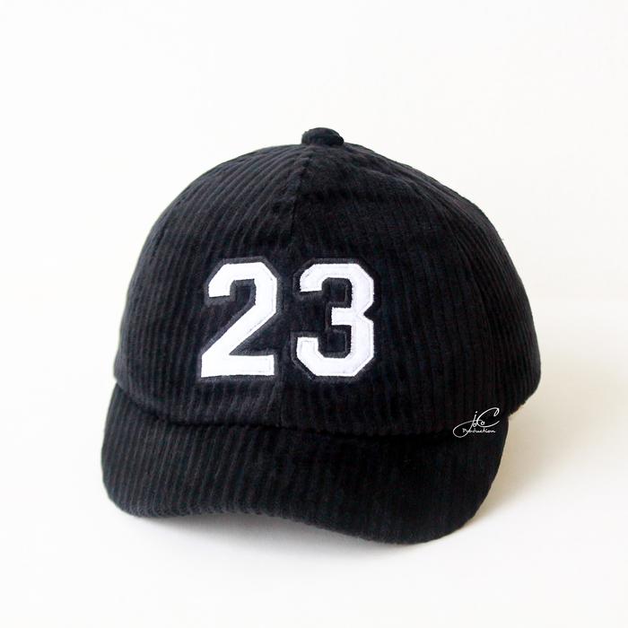 Gambar Jocoproduction - Topi Baseball Anak Laki 1-3 Tahun Premium Kualitas Import Corduroy Motif Angka 23 - Bbl Angka 23 - Hitam dari Jocoproduction undefined Tokopedia