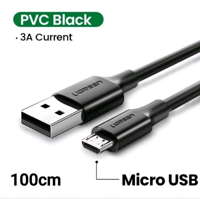 Gambar Ugreen Kabel Charger Micro Usb Fast Charging - Hitam 1m dari Rio Gadget undefined Tokopedia