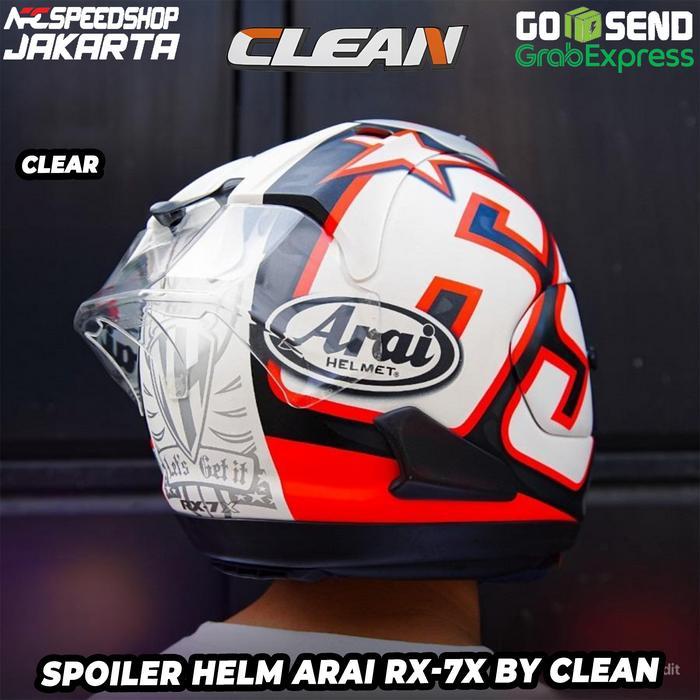 Gambar Spoiler Helm Arai RX-7X BY CLEAN GMA DOOHAN NAKAGAMI KAEDE PEDROSA SPIRIT UE GOLD RUSSEL UE GREY HAGA GP HAYDEN LAGUNA VAN DE MARK - SMOKE dari Xtreet Helmet undefined 5 Tokopedia