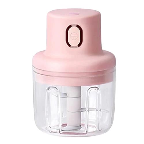 Gambar 【COD】MINI CHOPPER PORTABLE ELECTRIK BLENDER MINI USB MULTIFUNGSI 3 Mata Pisau Stainless OLL-6295 / OLL-6296 blender  chopper - Blender Mini (250ml) Pink dari OLALA JAKARTA undefined Tokopedia