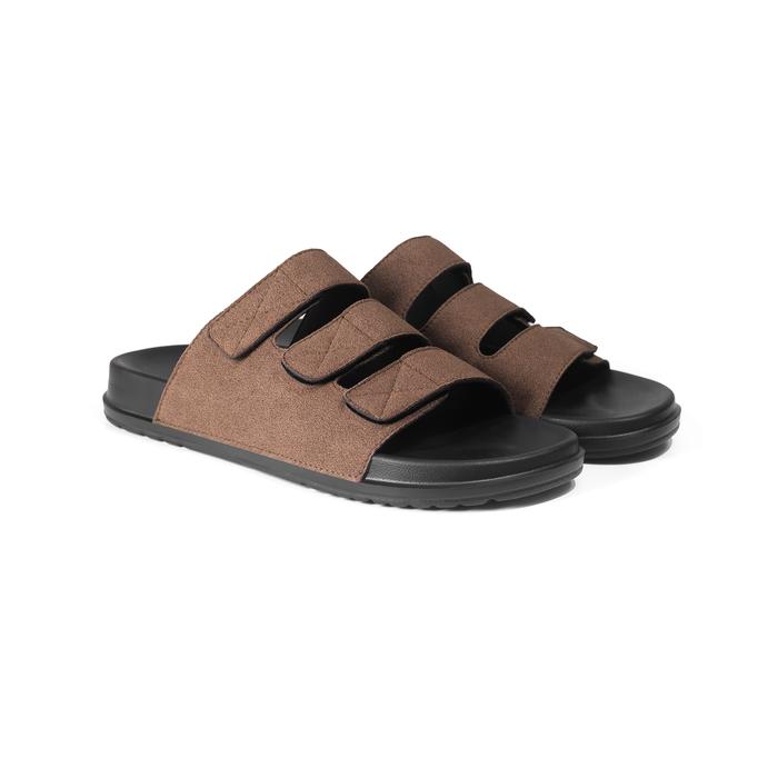 Gambar Tragen Reno Clay - Sandal Slide Pria Suede Casual Ringan Nyaman Sendal Slip On untuk Keseharian Anda dengan Desain Modern dan Nyaman - Brown, 39 dari TRAGEN FOOTWEAR undefined Tokopedia