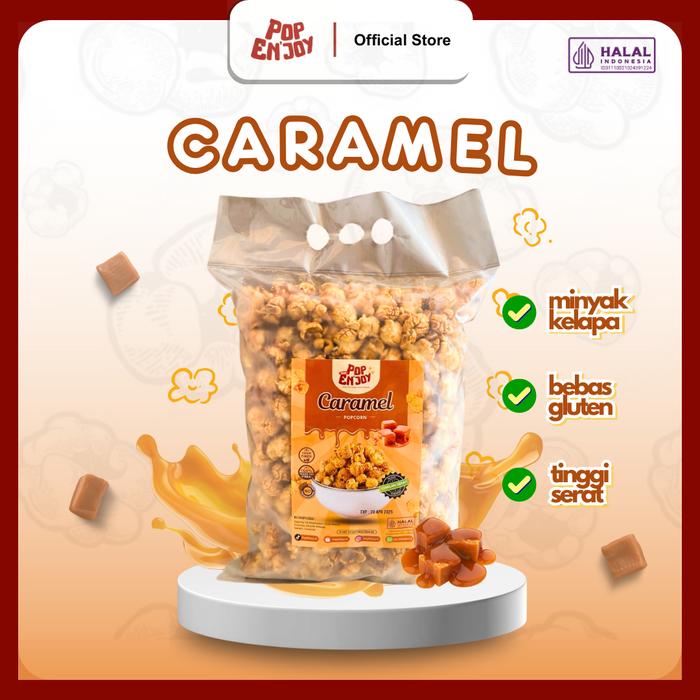 Gambar [NEW] POPCORN CARAMEL - PopENjoy / Makanan Manis Crispy Camilan Popkron Snack Jagung Cemilan Food Instan Bumbu kriuk Brown Karamel Jajanan Sweet - CARAMEL dari PopENjoy undefined Tokopedia