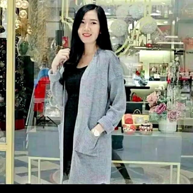 Gambar OBRAL SERBA 25 RIBU !! LONG CARDI BELLE RAJUT PREMIUM - mustard dari Bandar rajut cr04 bandung undefined Tokopedia