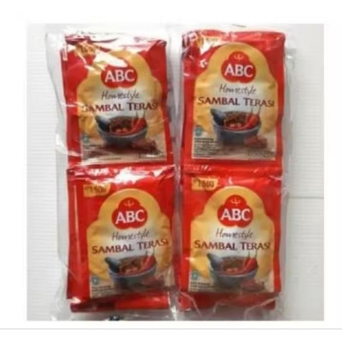Gambar SAMBEL SAMBAL TERASI ABC SACHET 1 DUS ISI 10 RENCENG dari Putra Storeest undefined Tokopedia