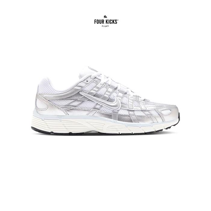 Gambar Nike P-6000 White Blue Tint Sail Metallic Silver Womens BV1021 106 - 100% ORIGINAL RESMI - 36.5  dari FOUR KICKS undefined Tokopedia