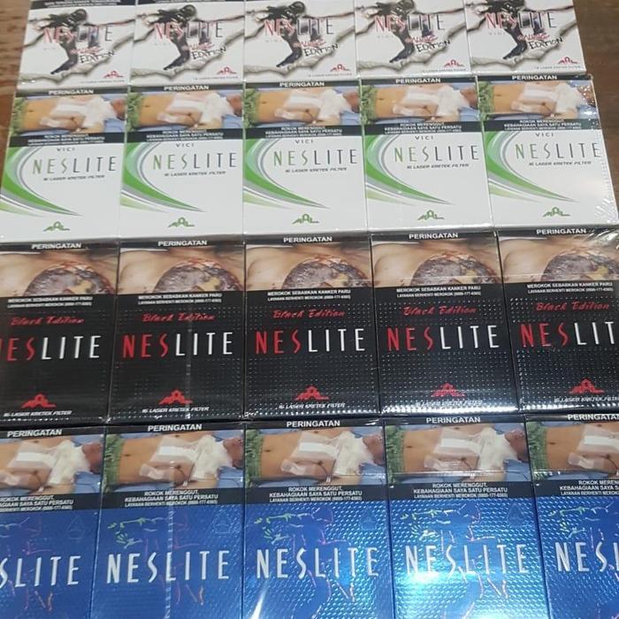 Gambar Rokok Neslite Putih, Menthol, Black, Blue ( 1 slop) isi 10 bks @16 btg - Putih dari SembakoUtama undefined Tokopedia