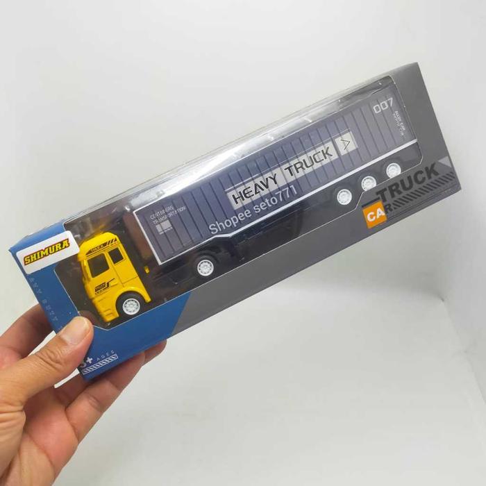 Gambar Diecast Panjang Mobil Kontainer Derek Die Cast Besi Metal Logam Alloy - Kontainer Cargo dari josia stores undefined Tokopedia