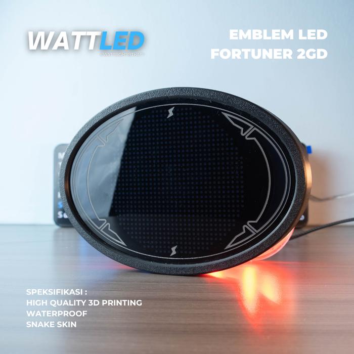 Gambar Emblem 3D LED Toyota Innova Reborn Fortuner VNT GR Fortuner VRZ Fortuner TRD Fortuner Legender Hilux 2GD Sigra Calya Avanza Xenia Honda Waterproof Kabel Snake Skin - Innova Reborn dari Watt LED Indonesia undefined Tokopedia