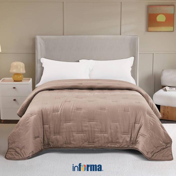 Gambar Informa Bed Cover 460 Tc Brown - Tencel Lyocell Selimut Ranjang Polos Pelapis Tempat Tidur Blanket Aksesoris Tempat Tidur dari Zahrannn Awa08 undefined Tokopedia