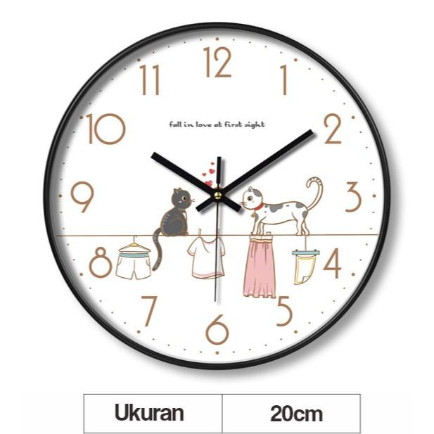 Gambar Starlight Jam dinding tempel analog minimalis polos unik cantik klasik estetik dekorasi rumah kamar ruang tamu HJD103 - A, 20cm dari Starlight undefined Tokopedia