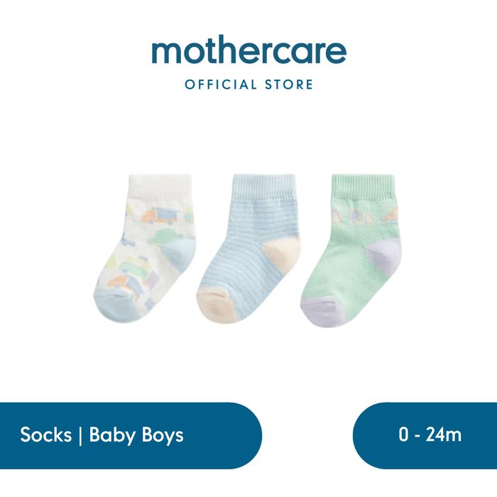 Gambar Mothercare Baby Socks Collection - 3 Pack - Kaos Kaki Bayi Unisex - Transport, 6-12 Months dari Mothercare Indonesia undefined Tokopedia