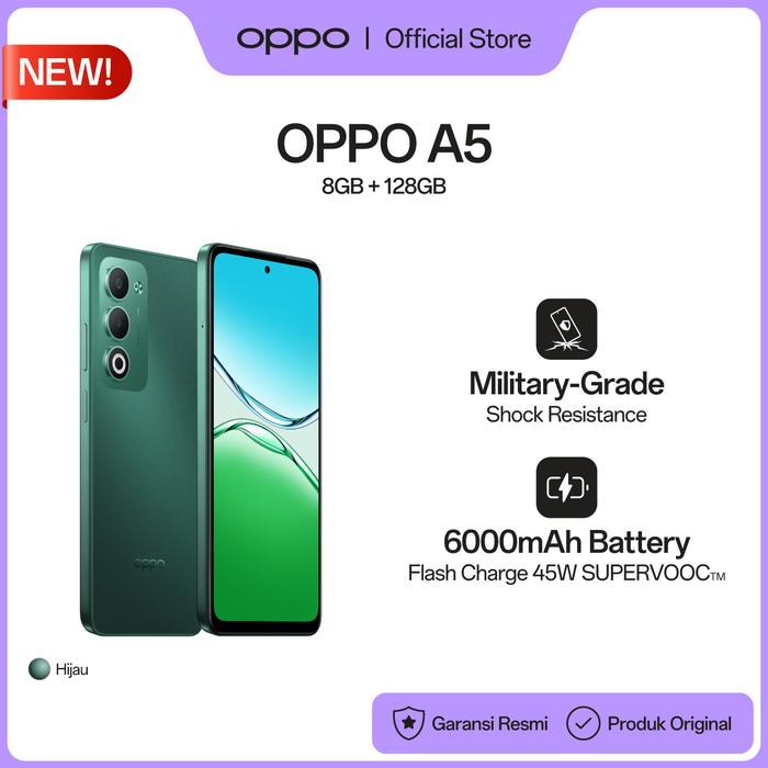OPPO A5 8GB+128GB 8GB+256GB (Garansi Resmi) Hijau 8/128