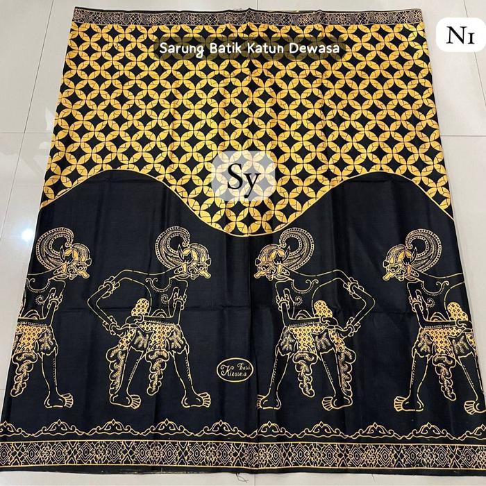 Gambar Sarung Batik Wayang Original Katun Motif Dewasa - Batik Katun N1 dari SYAFNI SHOP undefined Tokopedia