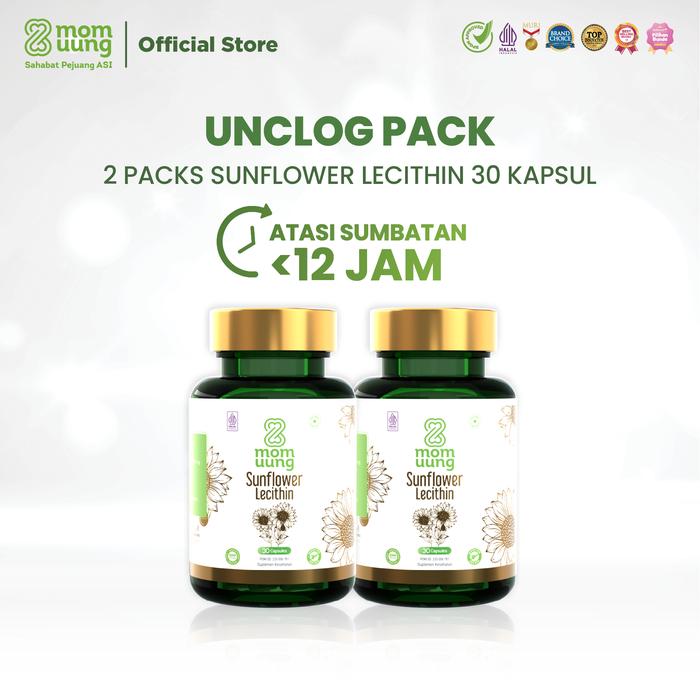 Gambar Mom Uung Unclog Pack - Sunflower Lecithin 30 Kapsul 2 Pcs - Pelancar ASI Tersumbat Halal BPOM - Sunflower Lecithin dari Mom Uung Official undefined Tokopedia