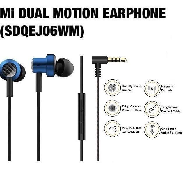 Mi Dual Motion Dual Driver Magnetic In-ear Earphone Sdqej06wm