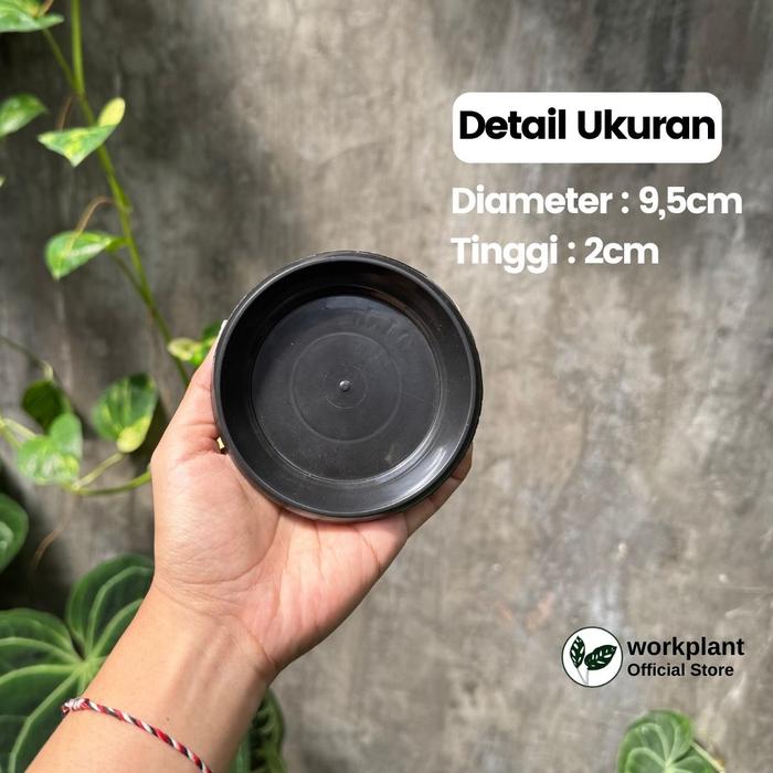 Gambar Workplant - Tatakan Pot GBL Tatakan / Alas Pot Bunga Tanaman Hias - Diameter 9,5cm, Hitam dari workplant official undefined Tokopedia