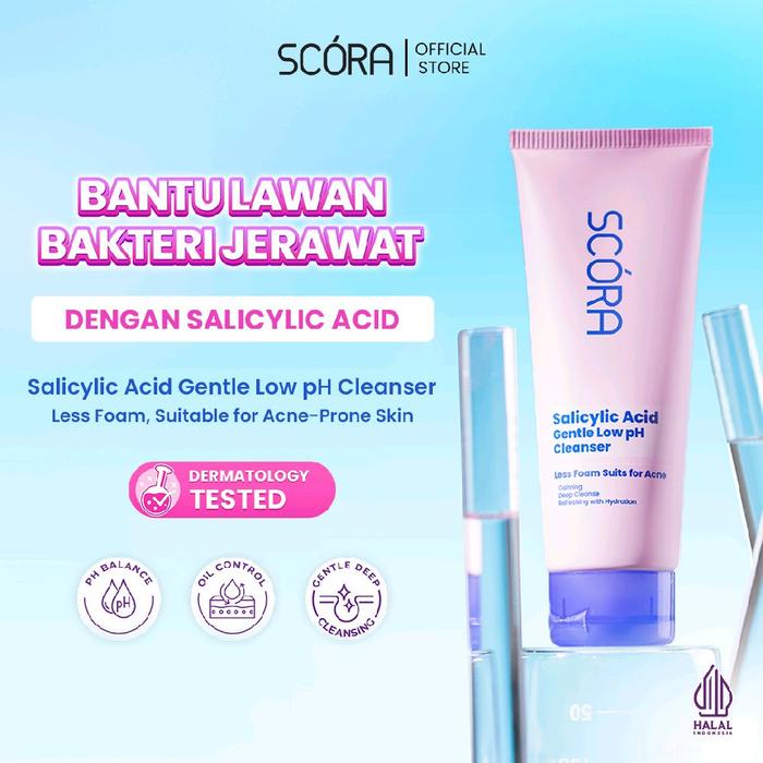 Gambar SCORA Salicylic Acid Gentle Low pH Cleanser Sabun Cuci Muka Oily Acne Prone Skin Friendly dari SCORA undefined Tokopedia