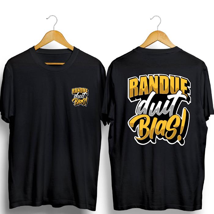 Gambar KAOS RANDUE DUIT  BLAS DB - HITAM DB, XXXL dari Toko Kaos Keren_NEW undefined Tokopedia