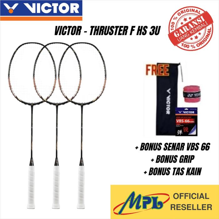 Gambar RACKET RAKET BADMINTON VICTOR TK-F HS 3U+SNAR+TAS KAIN Default dari MPL SPORTS & MUSIC undefined Tokopedia