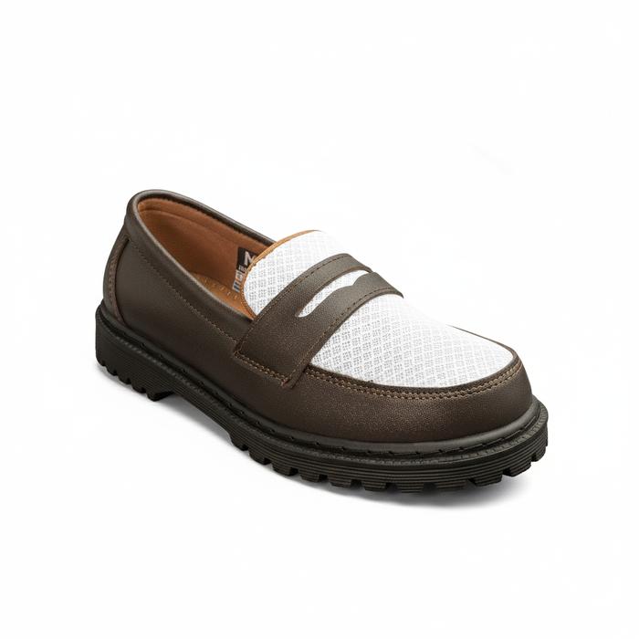 Gambar MJC Indonesia Sepatu Cewek Hero Docmart Sepatu Formal Kerja Kuliah Brown 36-41 Shoes Wanita Sneakers Kasual Sendal Pantofel - Brown White, 36 dari MJC INDONESIA undefined Tokopedia