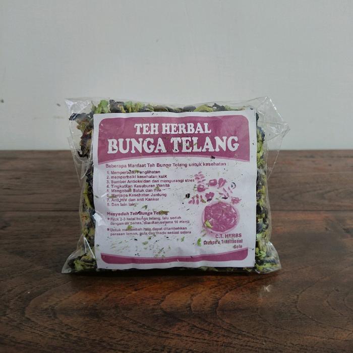 Gambar Teh Herbal Bunga Telang Khas Solo - Kemasan 50gr dari TEH RACIK KERATON undefined Tokopedia