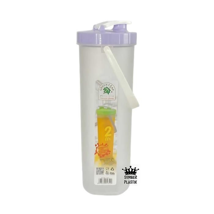 Gambar Green Leaf 5351 Eskan Botol Air Minum / Minyak 2 Liter Plastik Water Jug Nova Dapur Peralatan Bottles - UNGU dari SUMBER PLASTIK undefined Tokopedia