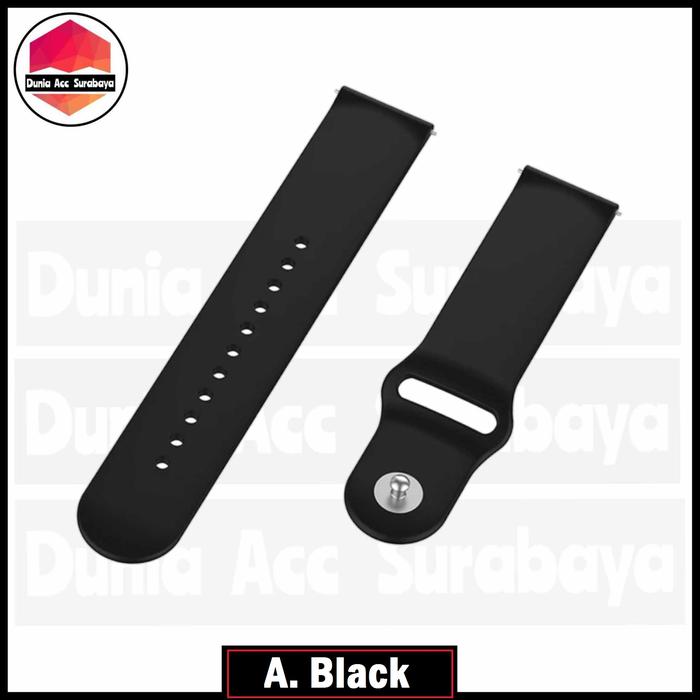 Gambar Universal Strap 18mm Quick Release Tali Jam Tangan 18mm - RUBB - A.Black dari Dunia Accessories Surabaya undefined Tokopedia