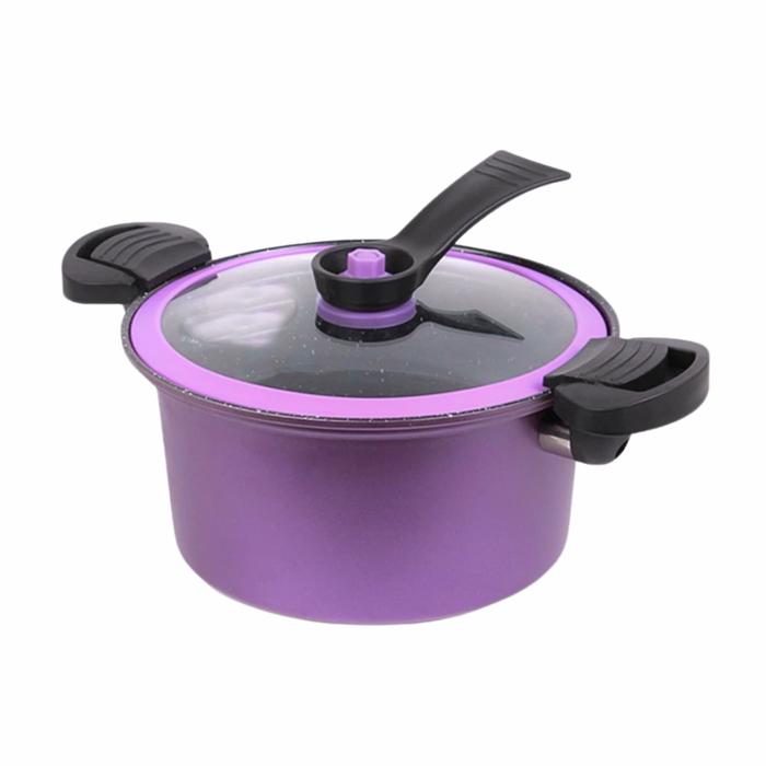 Gambar VISHAL Presto Serbaguna/Viral Panci Presto Teflon Anti Lengket Texania 2 liter Teflon Pressure Cooker VS-1805 - Ungu dari VISHAL undefined Tokopedia