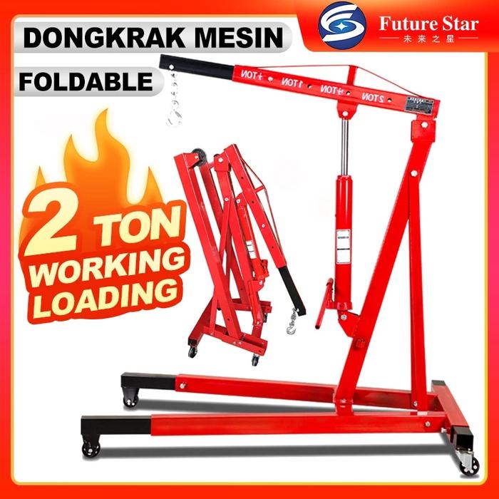 Gambar Dongkrak Mesin Foldable Shop Crane 2 Ton Hydraulic Engine Crane 2T Long Arm Jack Repair Car Lifting Heavy Duty Objects Multi-fonction High Quality - 2 Ton dari PT Futurestar Indonesia Tool undefined Tokopedia