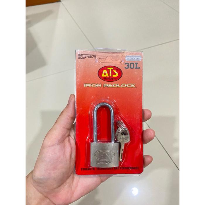 Gambar Kunci Gembok Stainless Anti Karat / Anti Maling / Gembok Panjang / Gembok Pagar / Gembok Rumah / Kunci Gembok Padlock ATS ORI 30 MM Leher Panjang dari Bawang Putih Tunggal 95 undefined Tokopedia