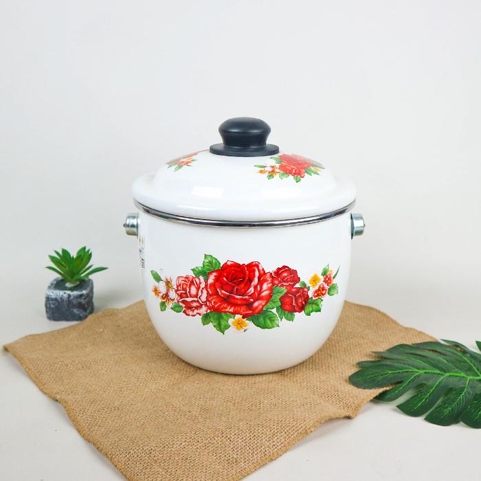 Gambar Maspion Periuk 16 18 20 22 cm Panci Porcelain Enamel on Steel Motif Bunga & Honey Bee Praktis Kuat Desain Elegan 100% Original High Quality Warranty Kitchenware - 20CM - ENAMEL PUTIH dari manolistore undefined Tokopedia