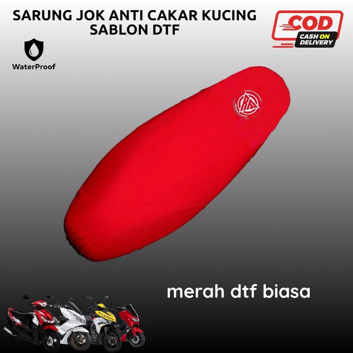 Gambar Sarung Jok Motor Waterproof Anti Cakar Kucing Motorcycle - MERAH, JOK M dari RR SHOP90 undefined Tokopedia