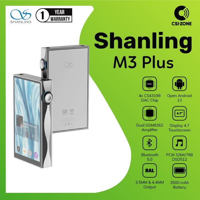 Gambar Shanling M3 Plus CS431398 Portable Bluetooth Android Digital Audio Player - Gray dari CSI-ZONE undefined Tokopedia