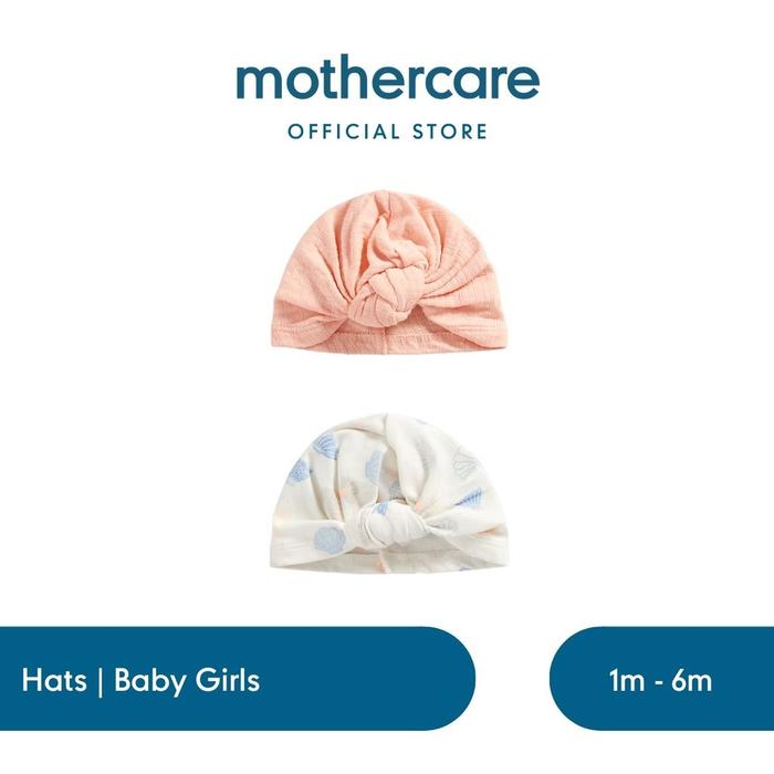 Gambar Mothercare 2 Pack Turban Baby Girls Hats - Topi Bayi Perempuan - Putih Polkadot, 1-3 Months dari Mothercare Indonesia Kota Administrasi Jakarta Barat Tokopedia