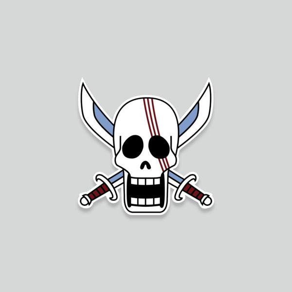 Gambar Sticker Anime One Piece Pirate Flag Logo Bendera Katalog 02 Helm Motor Mobil vespa nmax scoopy - 16, 4 CM dari Fuelmotoride Bandung undefined Tokopedia