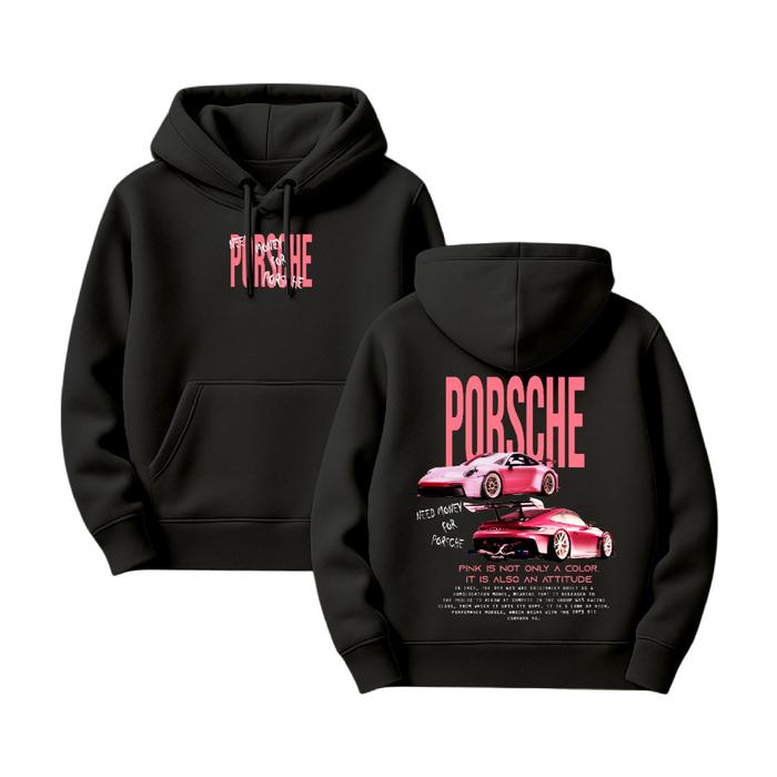 Gambar TERKINI JUNGJI SWEATER POLOS HOODIE JUMPER NEED MONEY FOR PORSCHE SIZE M-XXL ( PRIA & WANITA ) TERMURAH - HITAM, M dari Snooze Wear undefined Tokopedia