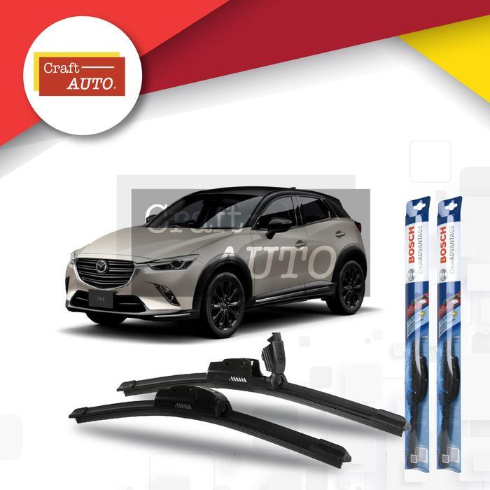 Gambar WIPER MOBIL FRAMELESS MAZDA CX-3 UKURAN 21"& 18" SEPASANG (2PCS) BOSCH CLEAR ADVANTAGE - NEWBCA21.NEWBCA18, Standar dari camaraa shop undefined Tokopedia
