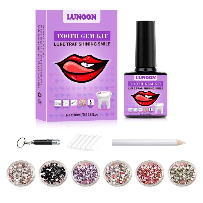 Gambar Tooth Jewelry Kit DIY Teeth Gems Kit With Glues & Light Teeth Clear Precious Stone Jewelry Decoration Glittering Tooth Gem Kit dari PANPANG SAMAK TERRBARRRU undefined Tokopedia