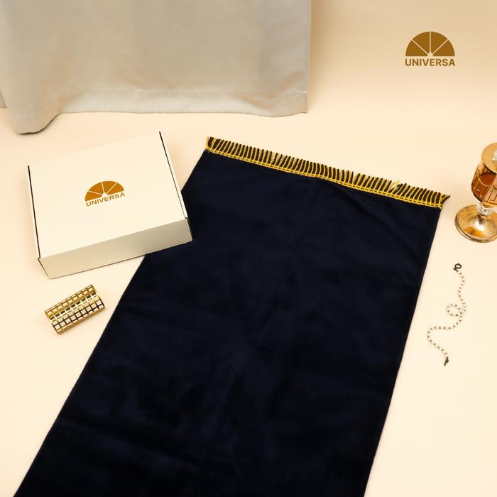 Gambar (New Box) UNIVERSA Sajadah Dewasa (L) - Sajadah Polos Premium Sajadah Bulu Busa Empuk Kulit Anti Slip - Navy dari UNIVERSA.ID undefined Tokopedia