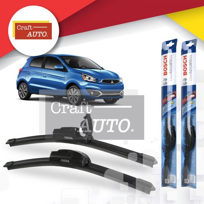 Gambar WIPER MOBIL FRAMELESS MITSUBISHI MIRAGE UKURAN 22" & 14" SEPASANG (2PCS) BOSCH CLEAR ADVANTAGE - NEWBCA22.NEWBCA14, Standar dari Lautan Semba undefined Tokopedia