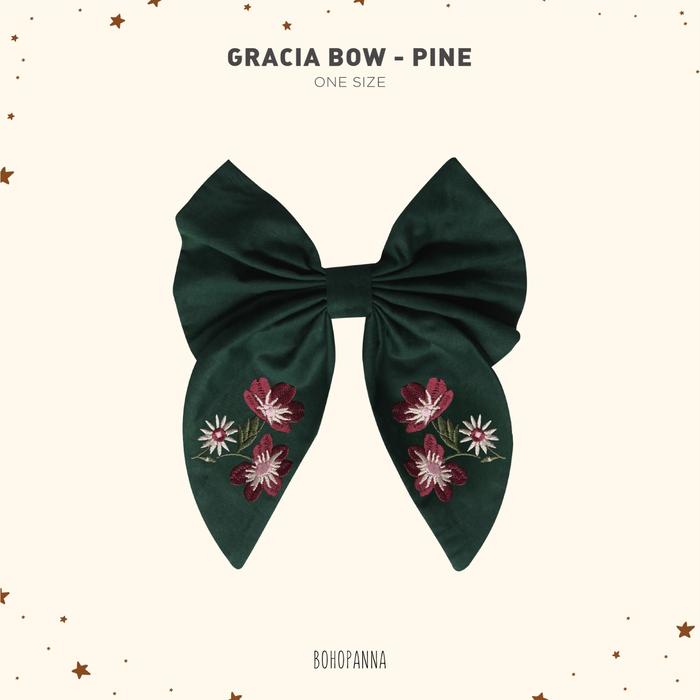 Gambar BOHOPANNA - GRACIA BOW - AKSESORIS RAMBUT - PINE dari Bohopanna undefined Tokopedia