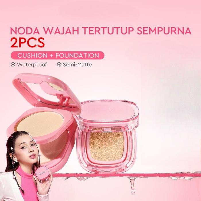 Gambar Glad2Glow 2in1 Makeup Combo Set Perfect cover cushion+Perfect Powder Foundation dengan kandungan skincare mencegah kekusaman dan kulit kering sepanjang hari G2G Concealer Foundation Wajah Extract Mencerahkan Long Lasting Compact Waterproof - 00 Affogato  dari QUEENOFTHEDAY undefined Tokopedia