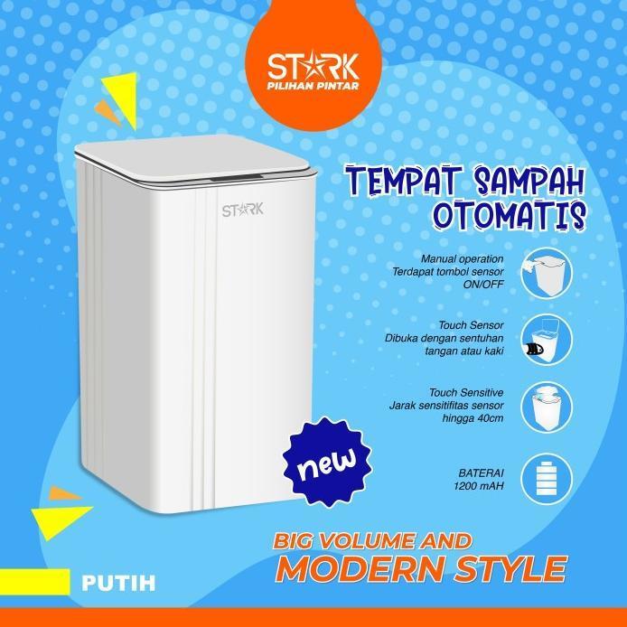 Gambar STARK Tempat Sampah Sensor Otomatis BESAR Smart Elektrik 20 Liter 20L - Putih dari IJMstoree undefined Tokopedia