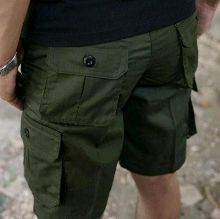 Gambar Celana Cargo Original Pendek style denny caknan  premium gunung army loreng venum ufc mma pdl polos hitam katun Denim Dewasa Nyaman Pria Santai jalan ke mall pakai celana pendek Twill Tebal Shorts Pantai Distro Surfing Casual Panjang Standar - ARMY, 28 dari CARGO FASHION.ID undefined Tokopedia