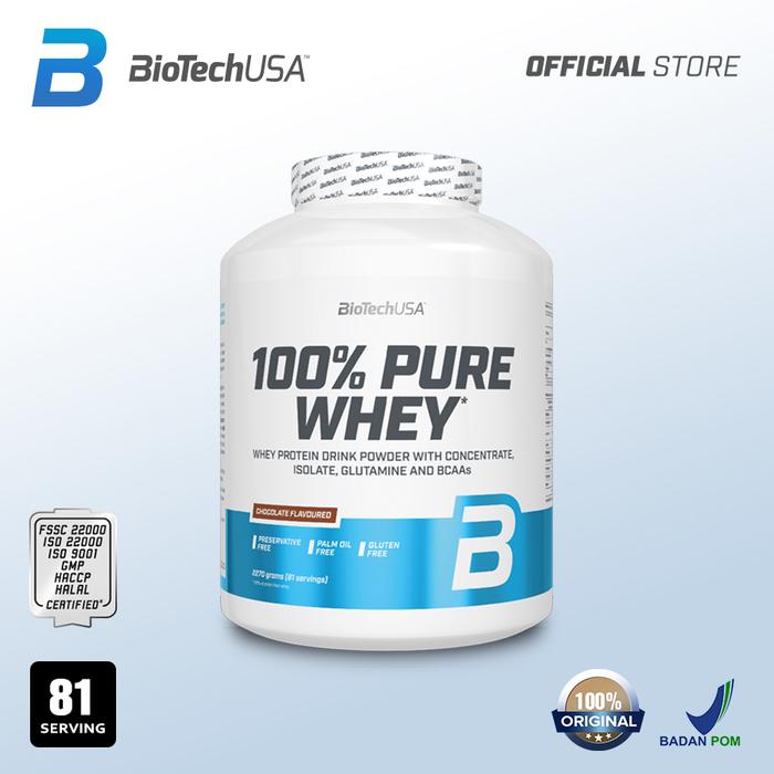 Gambar Biotech - 100% Pure Whey Protein 2270 gram Diet Support - Coklat, Shaker  dari BioTechUSA Store undefined Tokopedia