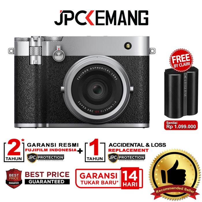 Gambar Fujifilm GFX100RF Medium Format Pocket Camera Fuji GFX 100 RF GFX100 RF Garansi Resmi - Silver dari JPC Kemang undefined Tokopedia