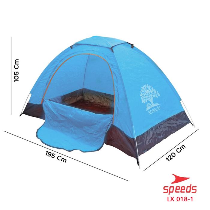 Gambar Tenda Camping Kemah Otomatis Speeds 4-5 Orang Lipat Portable Waterproof Anti Air Outdoor 018-08 - 1 BIRU dari Speedshome undefined Tokopedia
