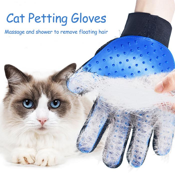 Jual Pet Glove Cat Grooming Glove Cat Hair Deshedding Brush Gloves