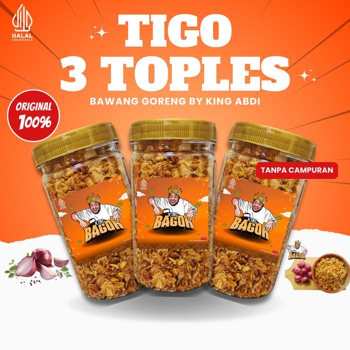 Gambar Bawang Goreng King Abdi - Rajanya Bawang Goreng 3 Toples dari Kingmaret undefined Tokopedia